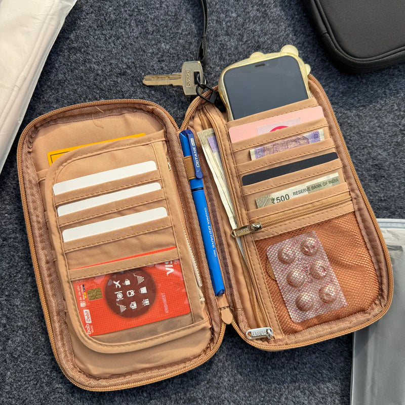 Pocketra | Smart Pocket Organizer with Multiple Zips & Storage